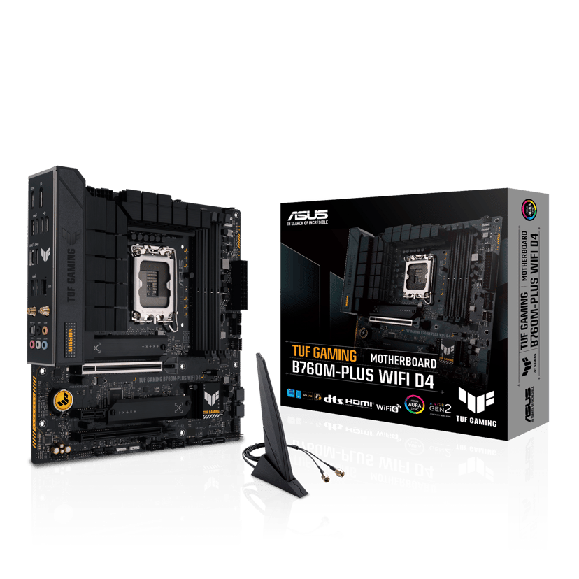 ASUS TUF GAMING B760M-PLUS WIFI D4 Intel B760 LGA 1700 mikro ATX LGA 1700 Micro-ATX Emolevyt