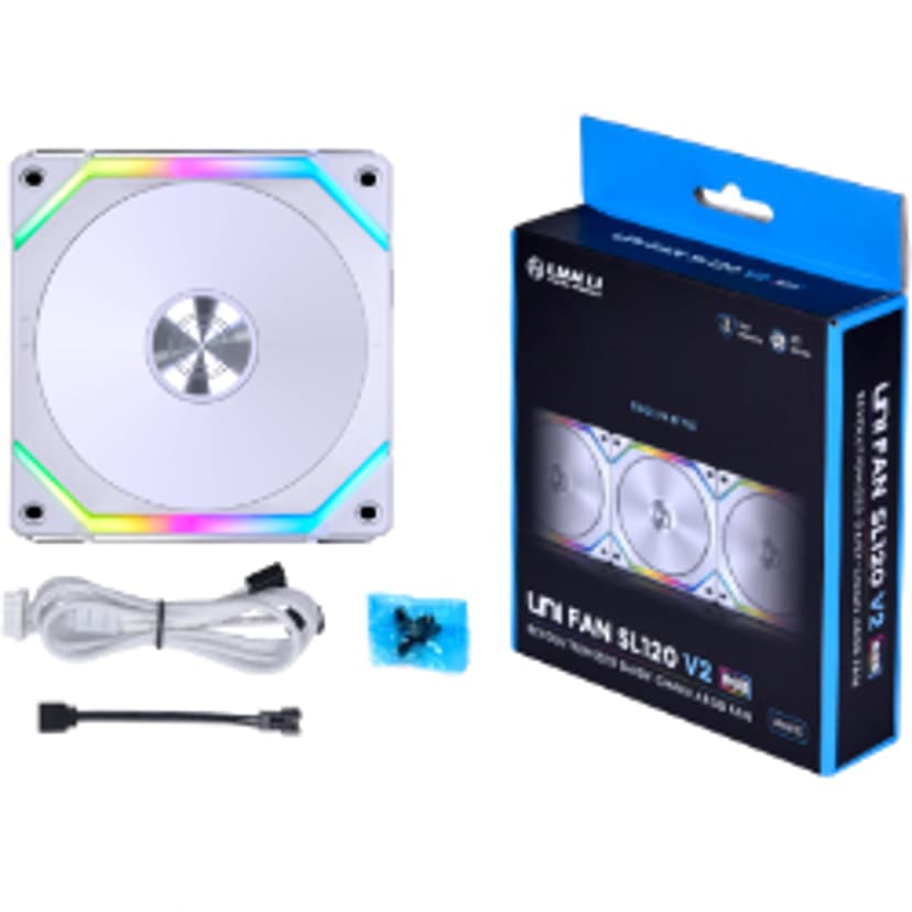 Lian-Li UNI SL V2 120 RGB PWM F Tuuletin Valkoinen