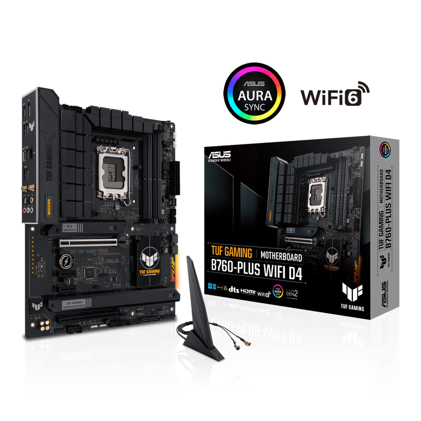 ASUS TUF Gaming B760-Plus WIFI D4 LGA 1700 ATX Moederbord