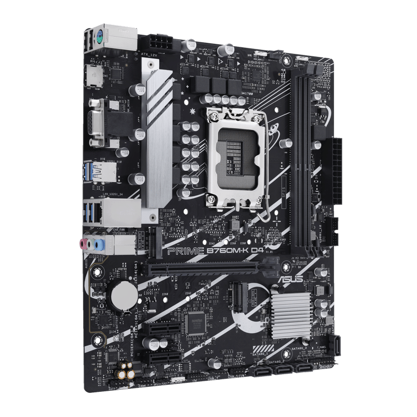 ASUS PRIME B760M-K D4 Intel B760 LGA 1700 micro ATX LGA 1700 micro ATX Bundkort