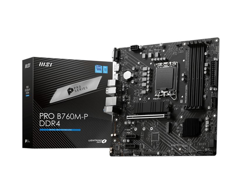 MSI PRO B760M-P DDR4 emolevy Intel B760 LGA 1700 mikro ATX LGA 1700 Micro-ATX Emolevyt