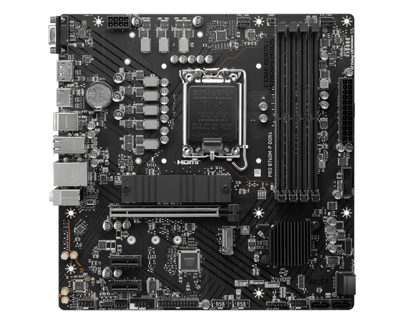 MSI PRO B760M-P DDR4 emolevy Intel B760 LGA 1700 mikro ATX LGA 1700 Micro-ATX Emolevyt
