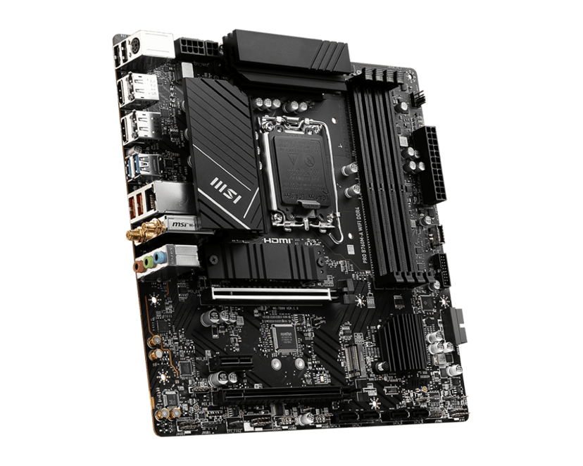 MSI PRO B760M-A WIFI DDR4 hovedkort Intel B760 LGA 1700 Micro ATX LGA 1700 Micro ATX