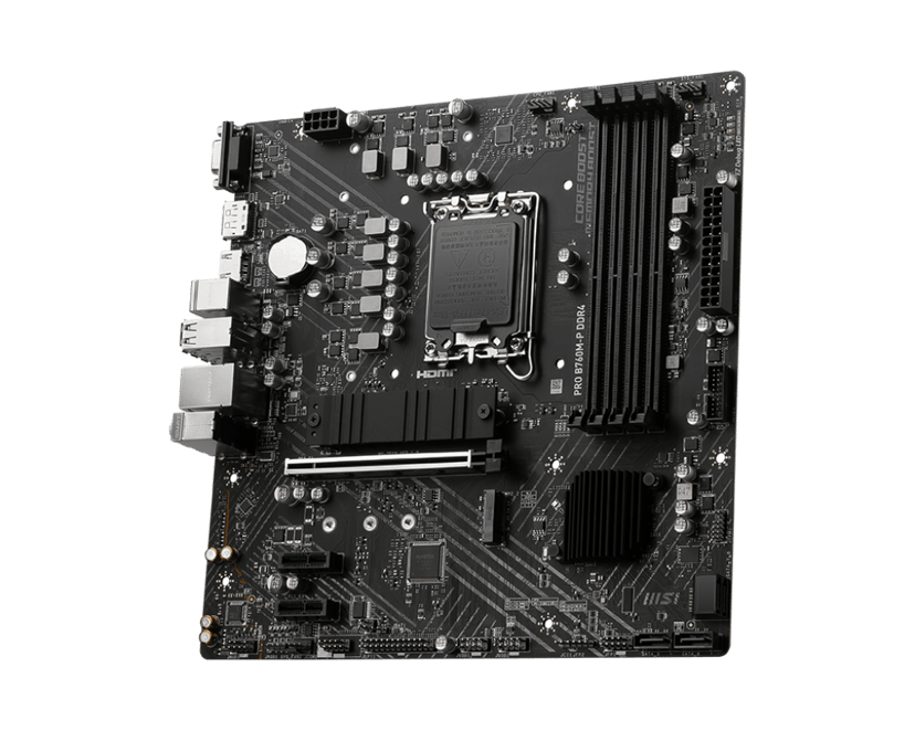 MSI PRO B760M-P DDR4 moderkort Intel B760 LGA 1700 micro ATX LGA 1700 micro ATX Moderkort