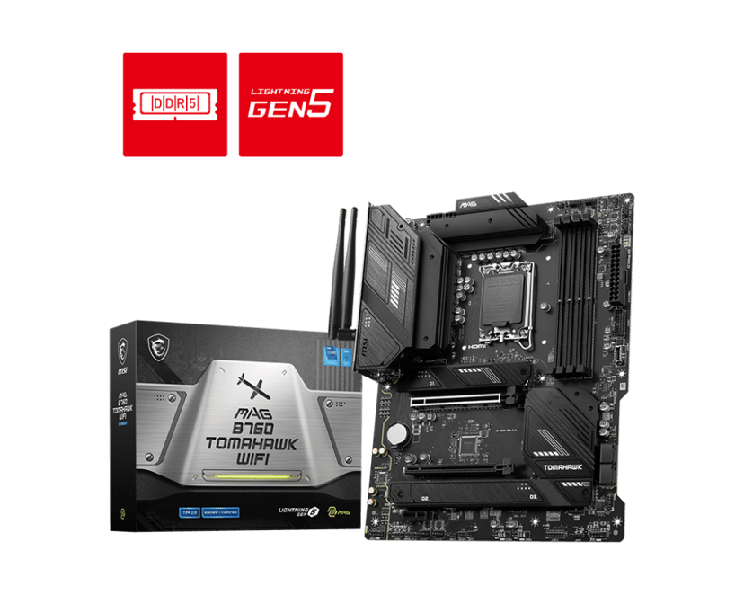 MSI MAG B760 Tomahawk WIFI LGA 1700 ATX Emolevyt