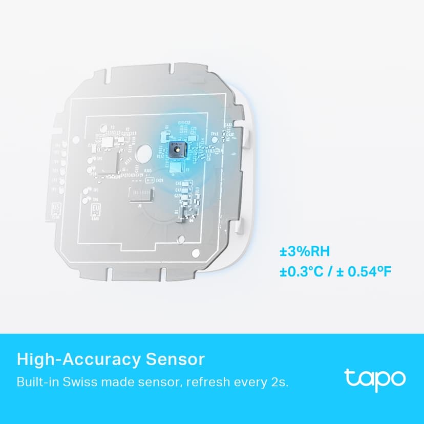 TP-Link Tapo T315 inomhus Temperatur- och fuktighetssensor Fristående Trådlös