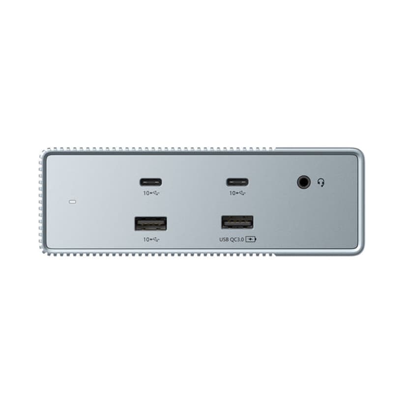 Hyper Targus HDG215-EUZ gränssnittshubbar USB 3.2 Gen 2 (3.1 Gen 2) Type-C Silver USB 3.2 Gen 2 (3.1 Gen 2) Type-C 3,5mm, DisplayPort, HDMI, RJ-45, USB 3.2 Gen 2 (3.1 Gen 2) Type-A, USB 3.2 Gen 2 (3.1 Gen 2) Type-C