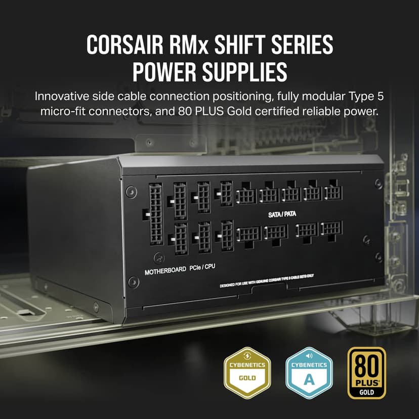 Corsair RM1200x Shift 1200W ATX 80 PLUS Gold Strømforsyning