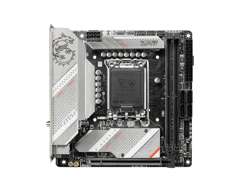 MSI Mpg B760i Edge Wifi Ddr4 S-1700 Mini-itx LGA 1700 mini ITX Bundkort