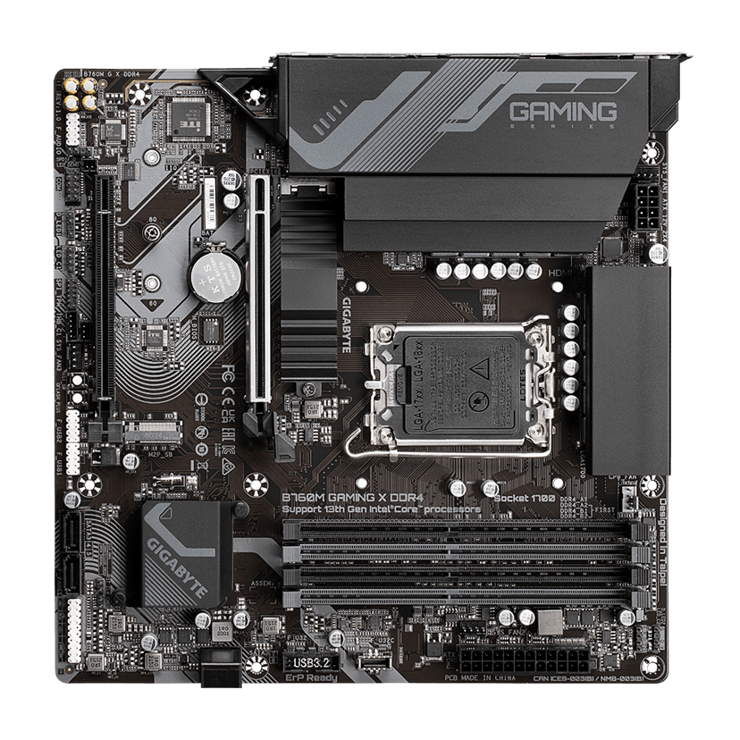 Gigabyte B760M Gaming X DDR4 LGA 1700 micro ATX Moederbord