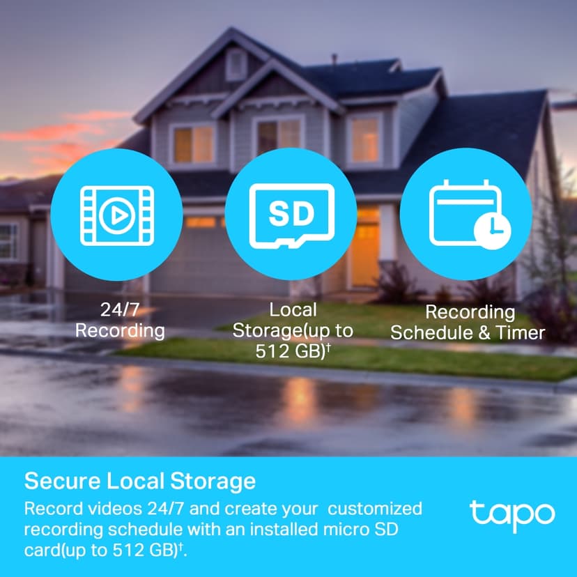 TP-Link Tapo C500 Kuppel IP-sikkerhetskamera Utendørs 1920 x 1080 piksler Tak