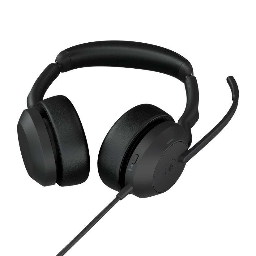 Jabra Evolve2 50 Stereo USB-C Cisco, Unify, Microsoft Teams, Zoom, Google Meet, Amazon Chime, Works With Chromebook Musta