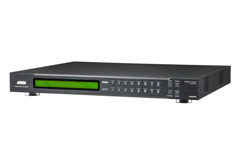 Aten 8 x 8 HDMI Matrix Switch with AV matrix omskifter 58,1 W