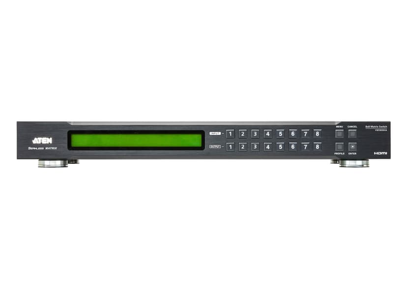 Aten 8 x 8 HDMI Matrix Switch with AV matrix omskifter 58,1 W
