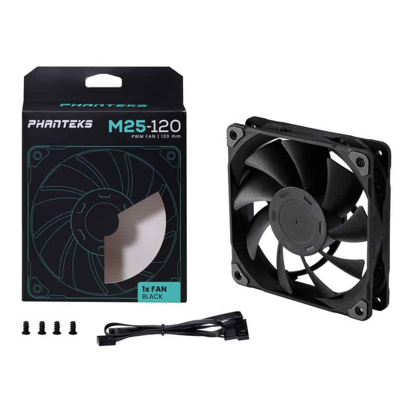 Phanteks M25 120MM PWM Vifte Svart