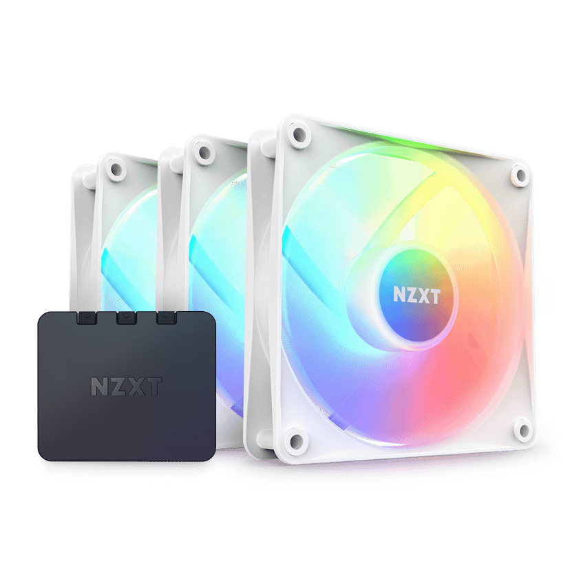 NZXT NZXT F120 RGB Core 120MM 3 P W/Controller Fläkt Vit
