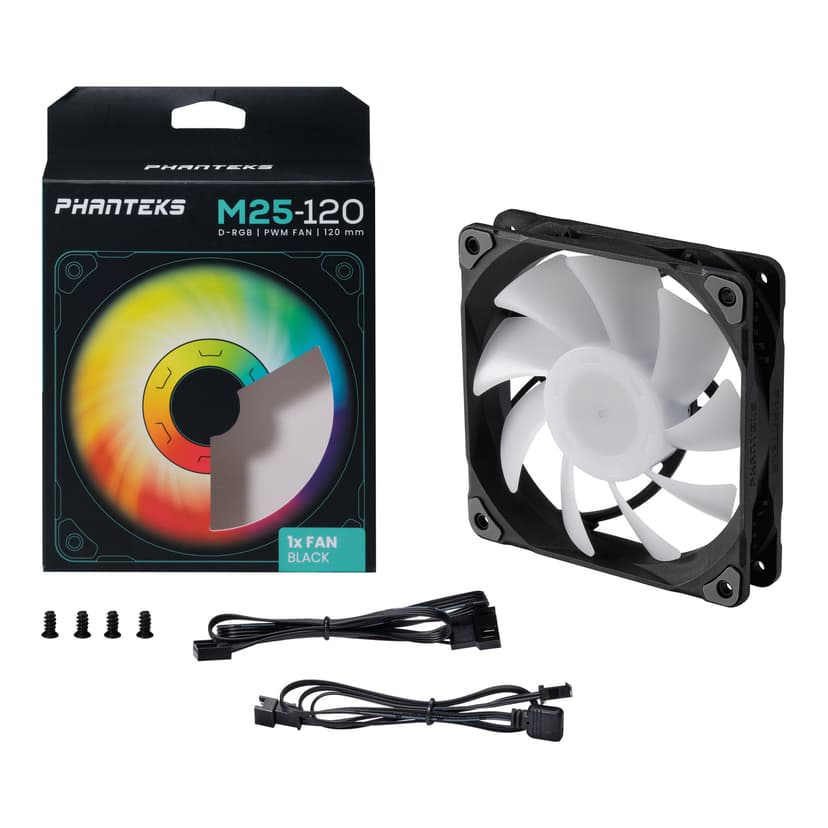 Phanteks M25 120MM PWM DRGB Tuuletin Musta