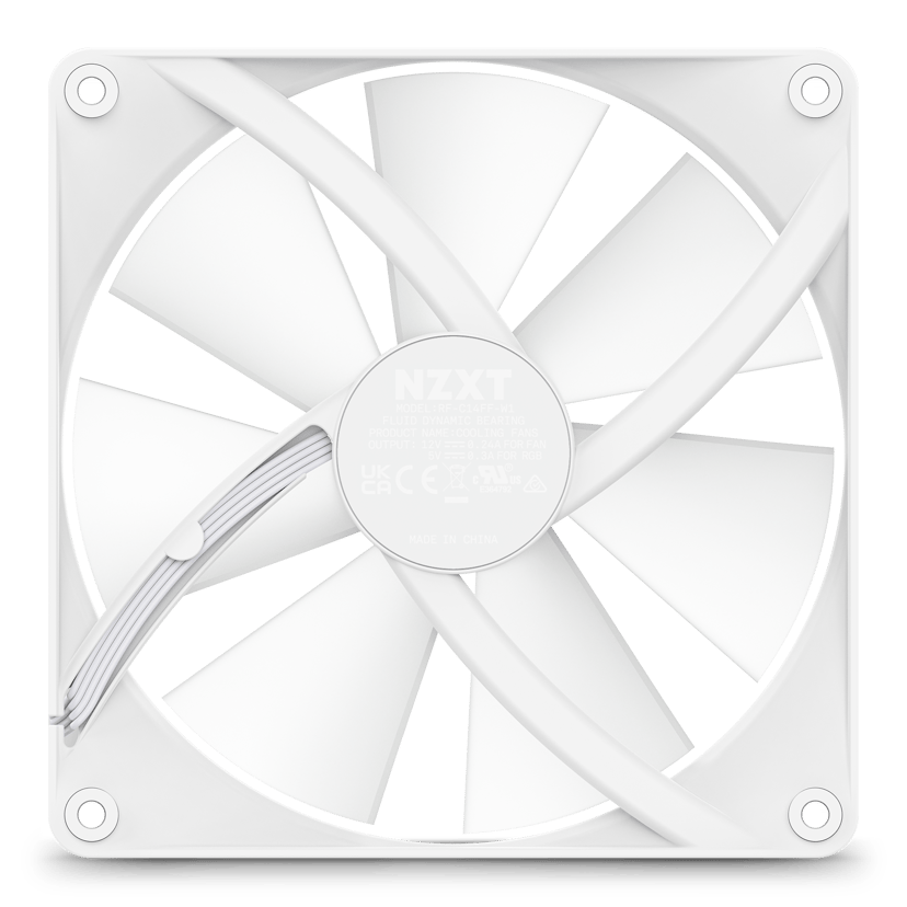 NZXT NZXT F140 RGB Core 140MM Fläkt Vit