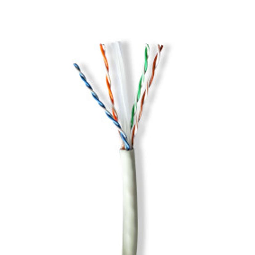 Nedis CCBG8535GY100S netwerkkabel Grijs 100 m Cat6a U/UTP (UTP) Nee Cat6a 100m Grijs