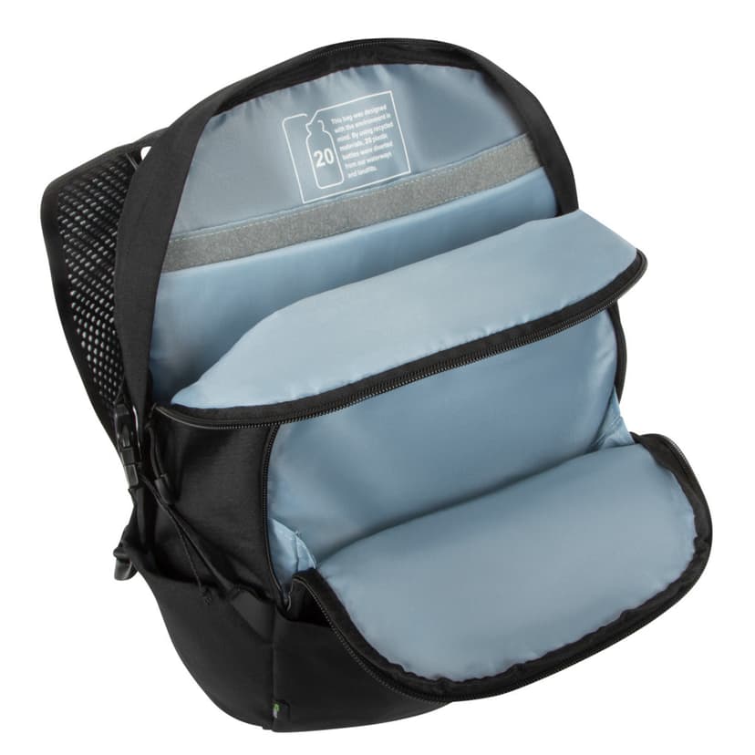 Targus Zero Waste ryggsekk Uformell ryggsekk Sort Resirkulert plast 15.6" Sort