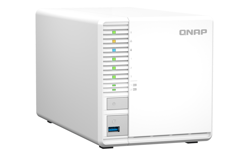 QNAP TS-364 NAS Tower Intel® Celeron® N5095 8 GB DDR4 0 TB QNAP Turbo System Hvit