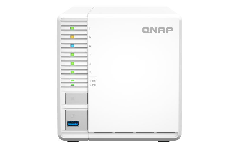 QNAP TS-364 NAS Tower Intel® Celeron® N5095 8 GB DDR4 0 TB QNAP Turbo System Hvit
