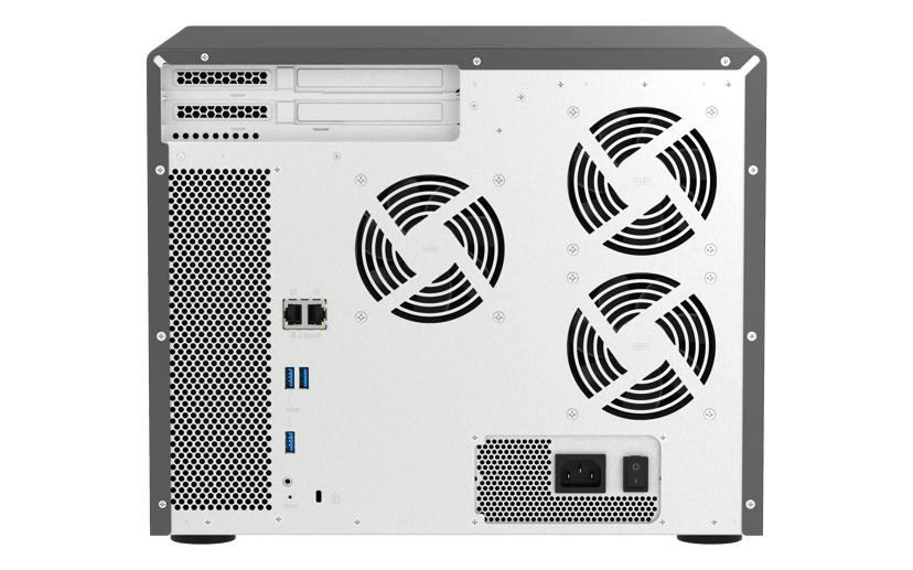 QNAP TS-1655 NAS Tower Intel Atom® C5125 8 GB DDR4 0 TB QNAP Turbo System Svart