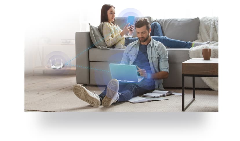 D-Link R32 langaton reititin Gigabitti Ethernet Kaksitaajuus (2,4 GHz/5 GHz) Valkoinen