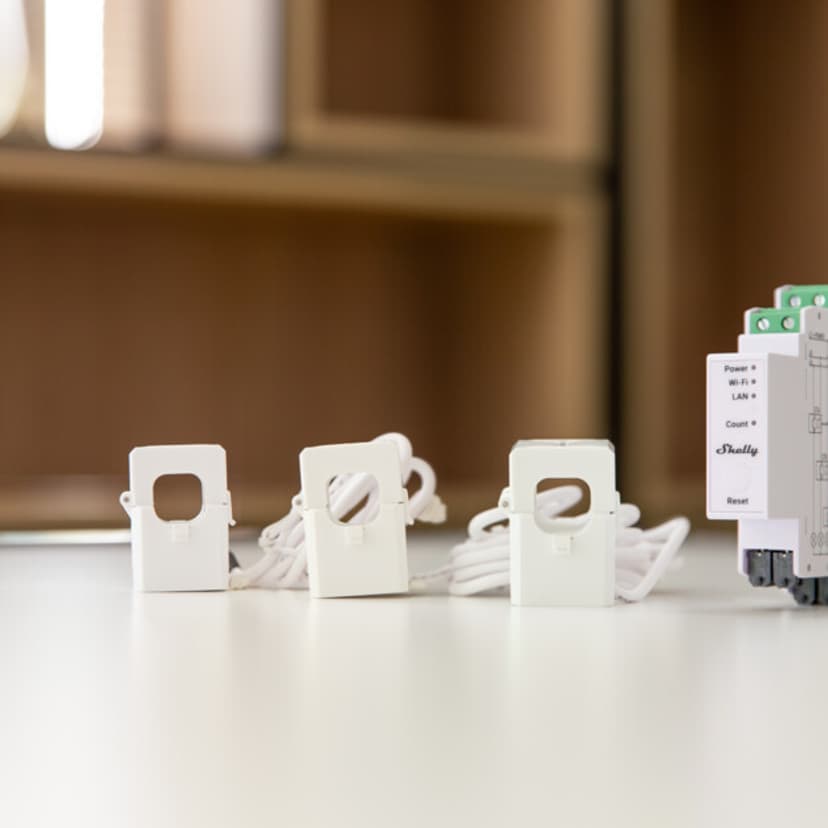 Shelly Pro 3EM trefas 120A energimätning med WiFi och Ethernet