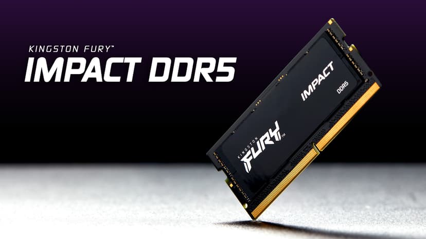 Kingston Technology FURY Impact minnemodul 64 GB 2 x 32 GB DDR5 2800 MHz 64GB 2800, 5600MHz DDR5 262-pin SO-DIMM