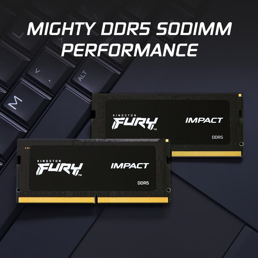 Kingston Technology FURY Impact minnemodul 64 GB 2 x 32 GB DDR5 2800 MHz 64GB 2800, 5600MHz DDR5 262-pin SO-DIMM