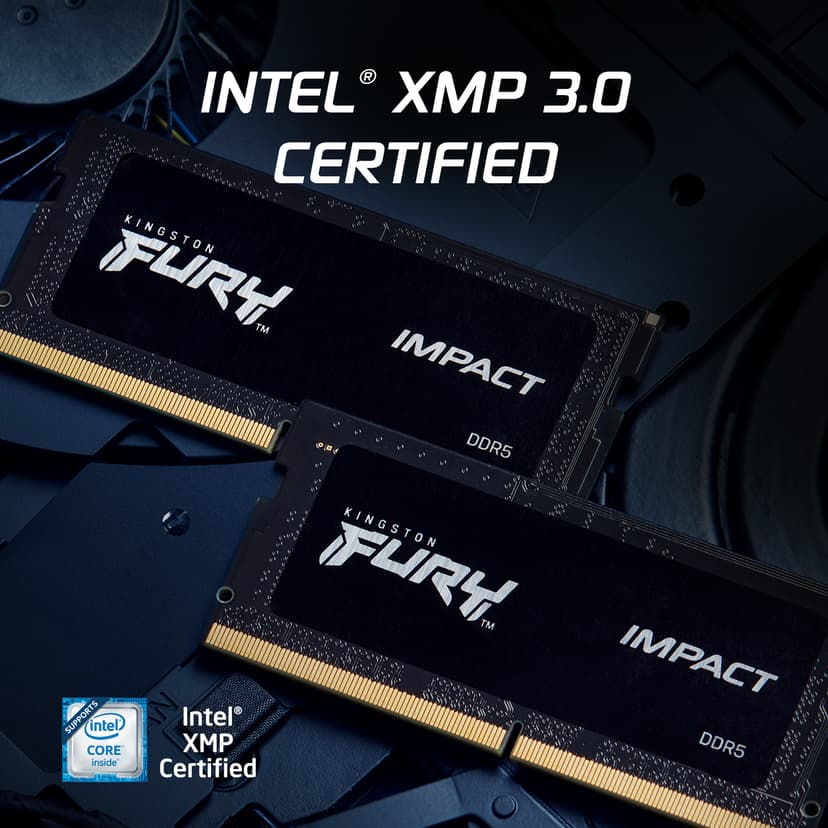 Kingston Technology FURY Impact minnemodul 64 GB 2 x 32 GB DDR5 2800 MHz 64GB 2800, 5600MHz DDR5 262-pin SO-DIMM