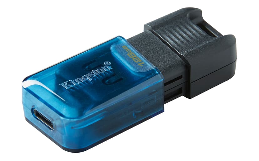 Kingston DataTraveler 80 M 128GB USB Type-C Svart, Blå