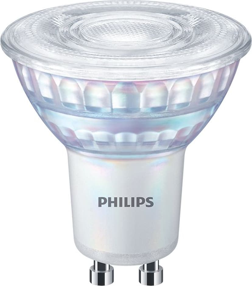 Philips LED GU10 3,8 W (50 W), dæmpbar, varm hvid, 6-pak
