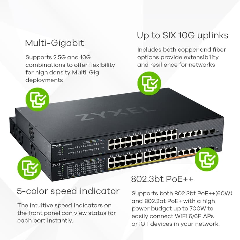 Zyxel Nebula XMG1930 24x2.5G 2x10G 2xSFP+ Switch