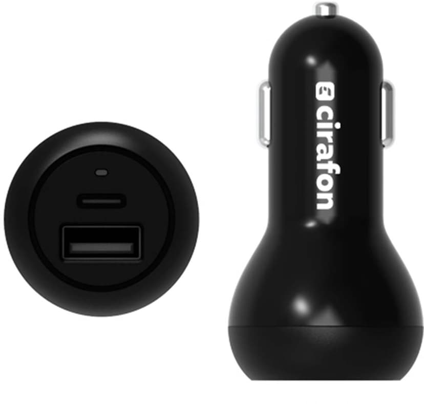 Cirafon USB-billader PD/QC 30 watt Sort