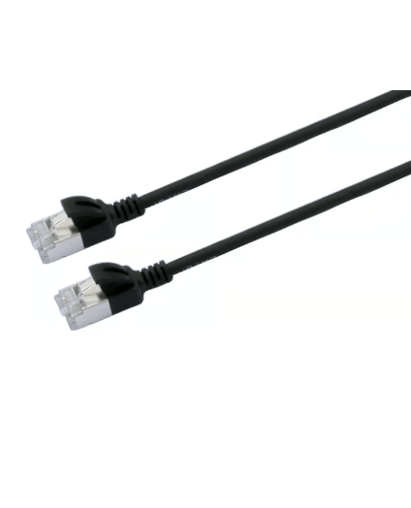 Prokord Kytkentäkaapeli slim LSZH RJ-45 Cat 6A 2.5m Musta