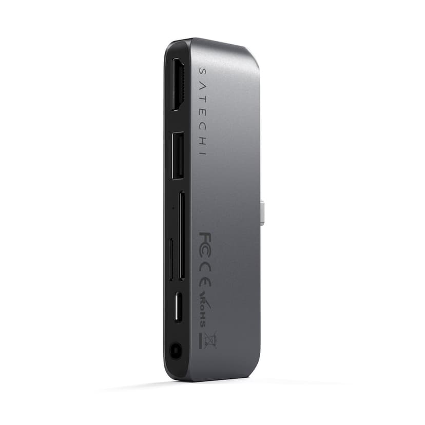 Satechi ST-MPHSDM kannettavien tietokoneiden telakka ja porttitoistin Langallinen USB 3.2 Gen 2 (3.1 Gen 2) Type-C musta USB-C 3.2 Gen 2 (3.1 Gen 2)