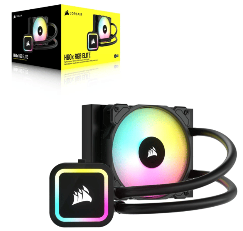 Corsair H60X RGB Elite V2 AiO væskekjøler Sort