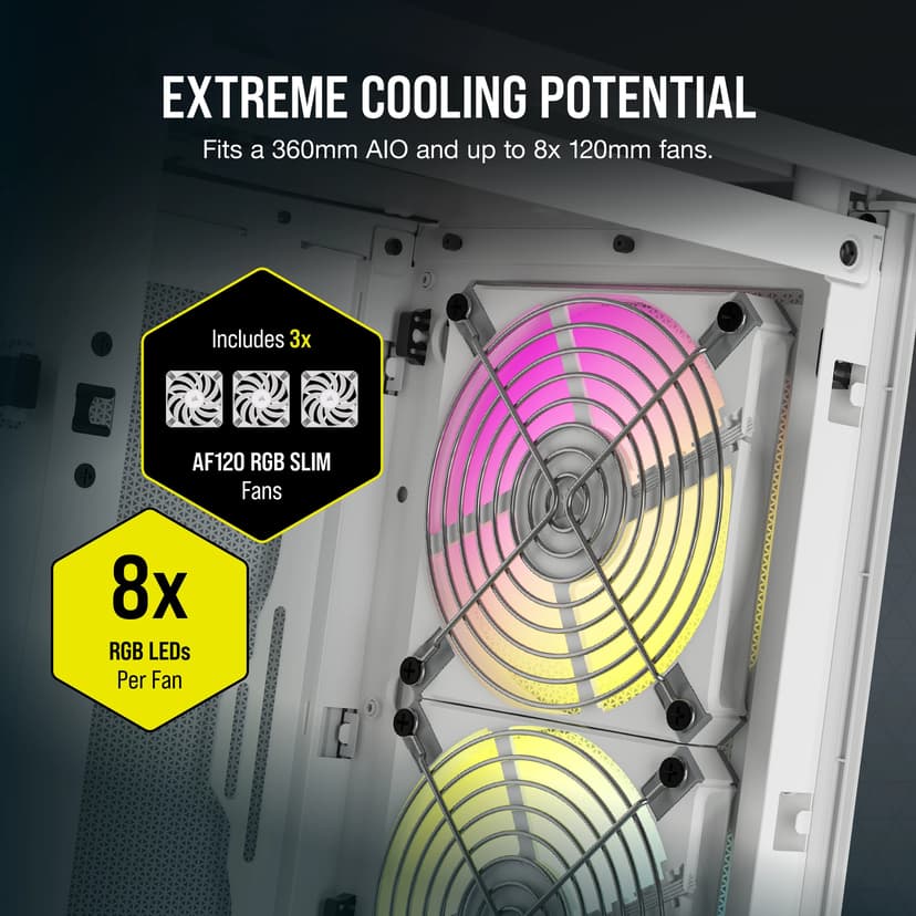 Corsair 2000D RGB Airflow Small Form Factor (SFF) Hvit