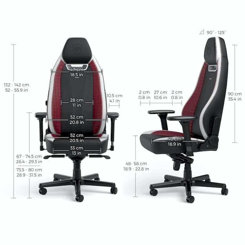 noblechairs LEGEND Black/White/Red Edition