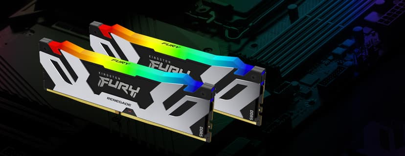 Kingston Technology FURY Renegade RGB RAM-minnen 32 GB 1 x 32 GB DDR5 3000 MHz 32GB 3000, 6000MHz DDR5 288-pin DIMM