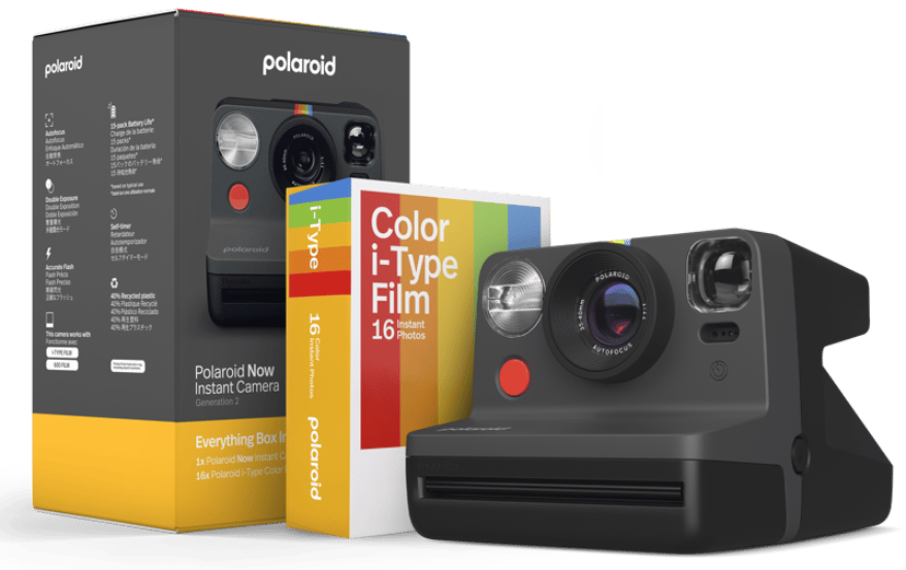 Polaroid Now Gen2 E-box Direktfilmskamera + Film