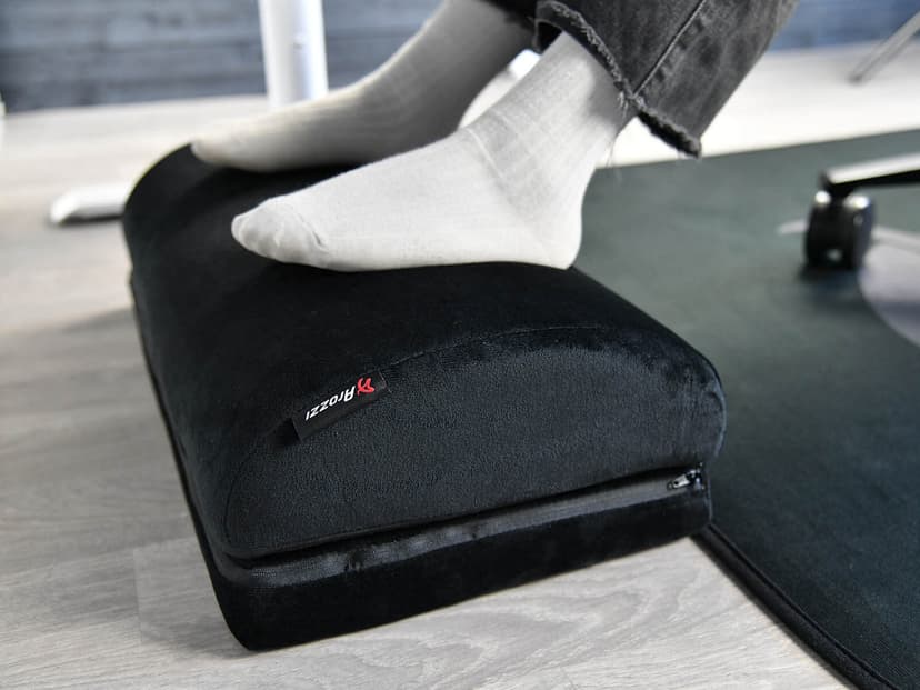 Arozzi Footrest Soft Fabric Dark Grey