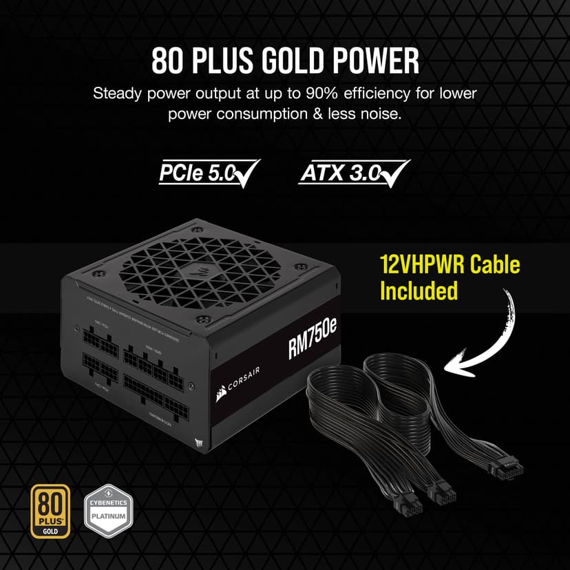 Corsair RM750E V3 750W 80 PLUS Gold Voeding