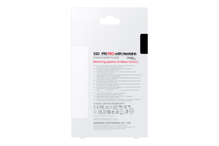 Samsung 990 PRO 2TB SSD Heatsink M.2 PCIe 4.0
