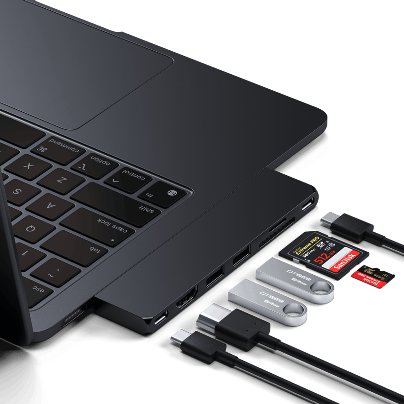 Satechi ST-HUCPHSD dockningsstationer för bärbara datorer Dockning USB 3.2 Gen 2 (3.1 Gen 2) Type-C Svart USB-C 3.2 Gen 2 (3.1 Gen 2)