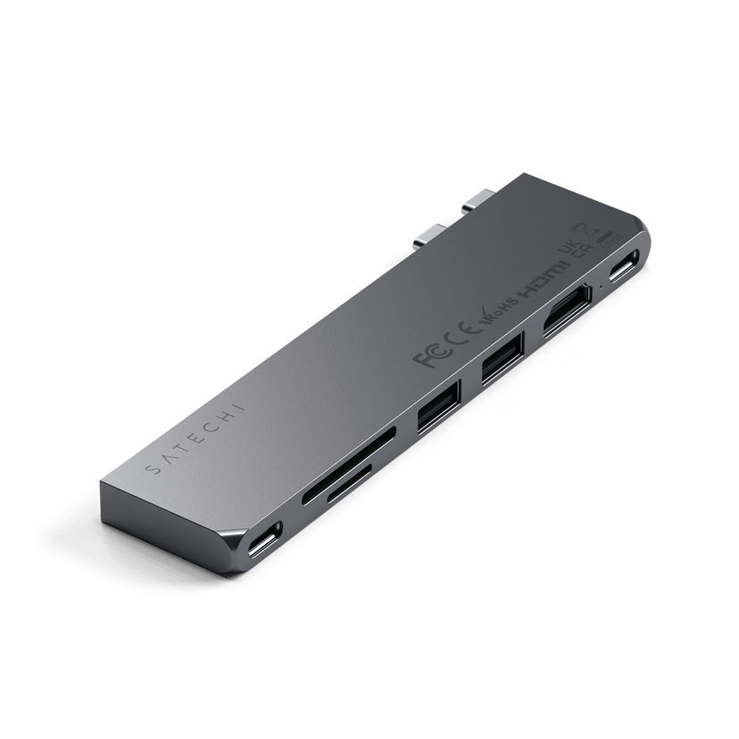 Satechi ST-HUCPHSM dockningsstationer för bärbara datorer Dockning USB 3.2 Gen 2 (3.1 Gen 2) Type-C Grå USB-C 3.2 Gen 2 (3.1 Gen 2)
