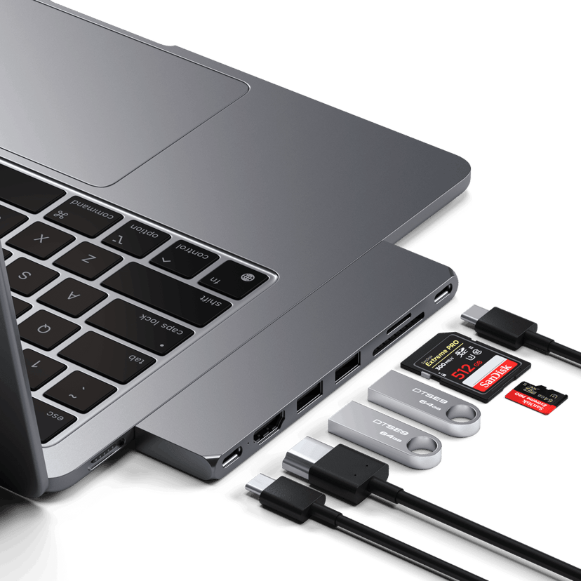 Satechi ST-HUCPHSM dockningsstationer för bärbara datorer Dockning USB 3.2 Gen 2 (3.1 Gen 2) Type-C Grå USB 3.2 Gen 2 (3.1 Gen 2) Type-C