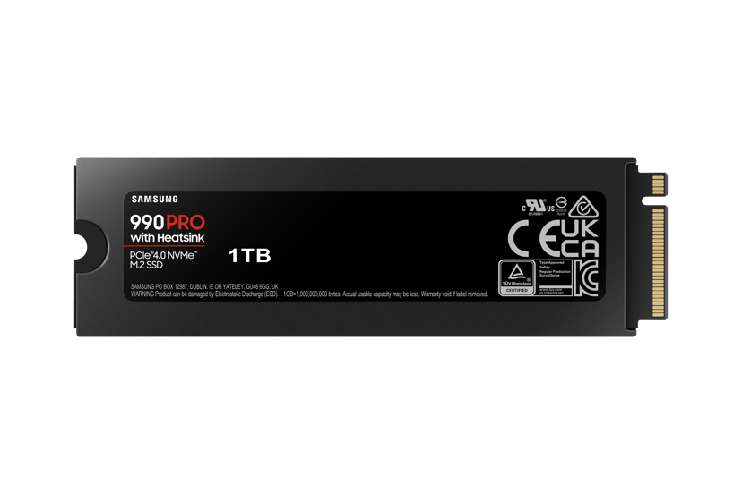 Samsung 990 PRO 1TB SSD Heatsink M.2 PCIe 4.0